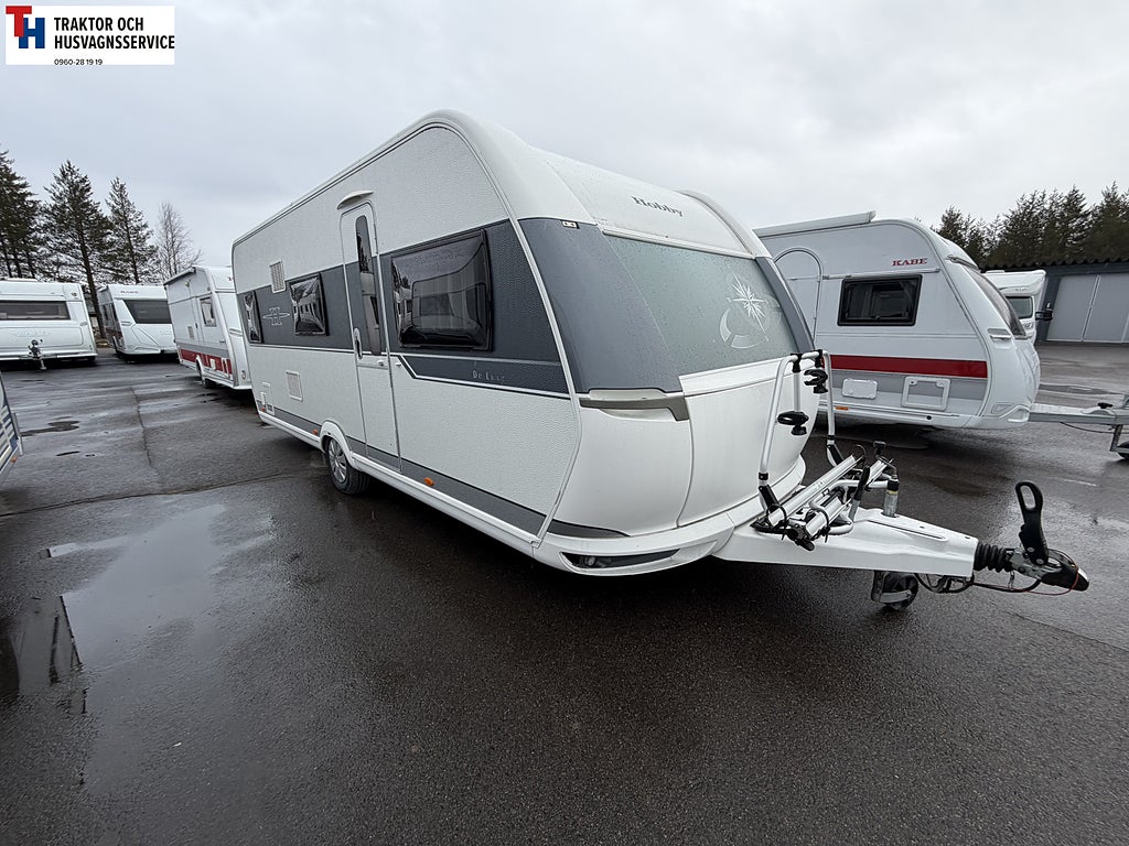 Hobby 545 KMF DE LUXE Våningssäng, AC, cykelställ -15