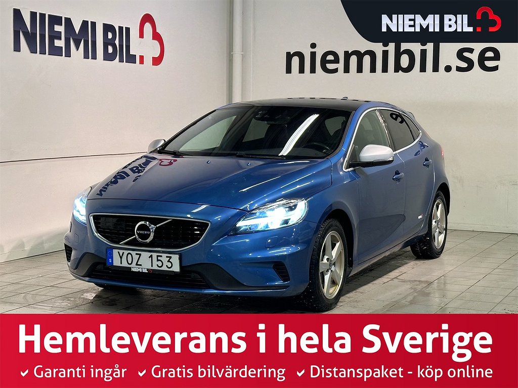 Volvo V40 T3 Aut R-Design Kamera Pvärm Pano VoC Skinn SoV