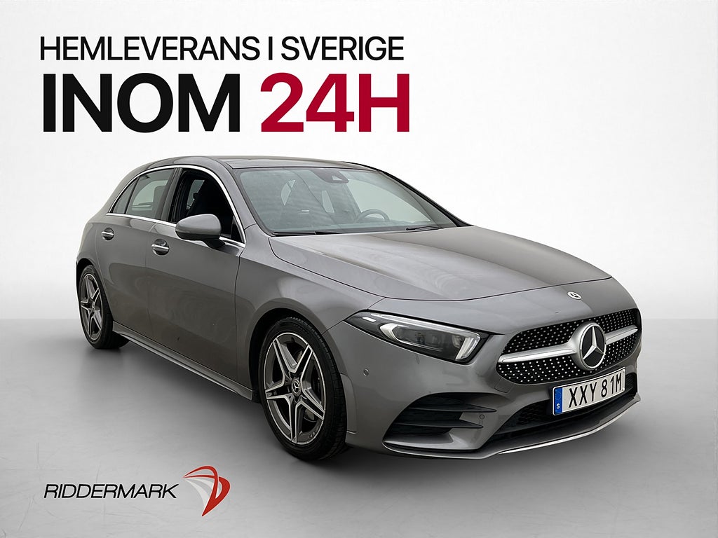Mercedes-Benz A 200 AWD AMG Line Värmare Kamera Pano Navi