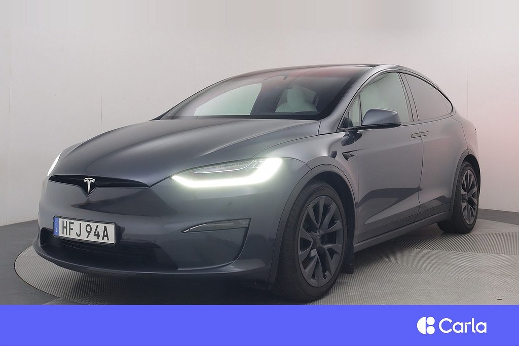 Tesla Model X Plaid 6-sits EAP Uppg.AP Yoke Pano Drag V-Hjul