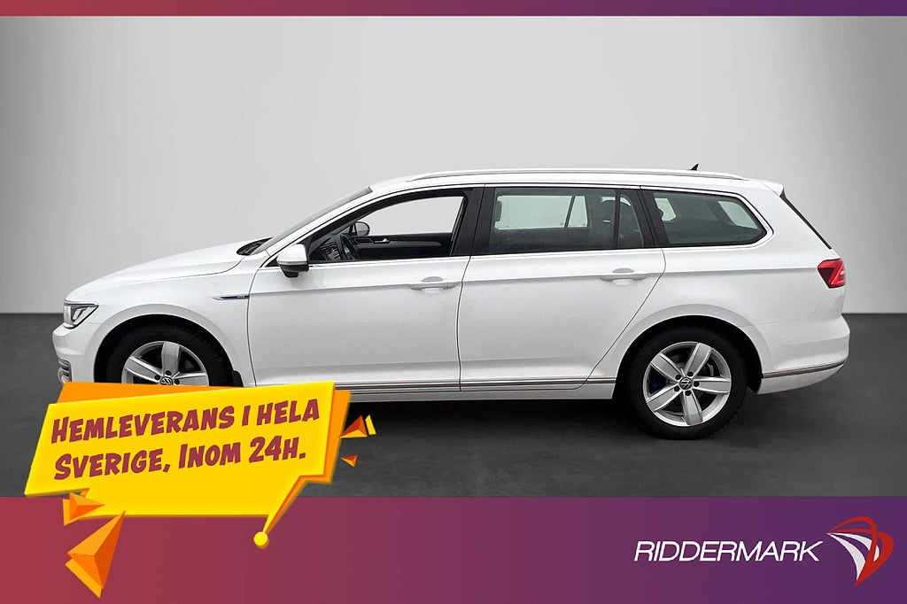 Volkswagen Passat GTE 218hk CarPlay P-Sensorer Halvskinn