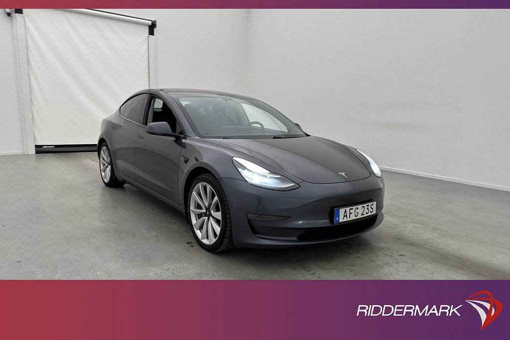 Tesla Model 3 Long Range AWD Autopilot Panorama Sv.Såld