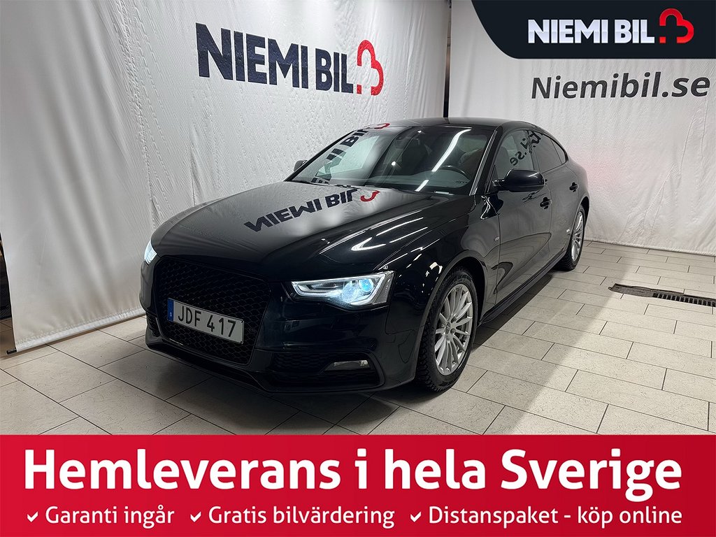 Audi A5 Sportback 2.0 TDI Quattro S-Line Drag B&O D-värmare