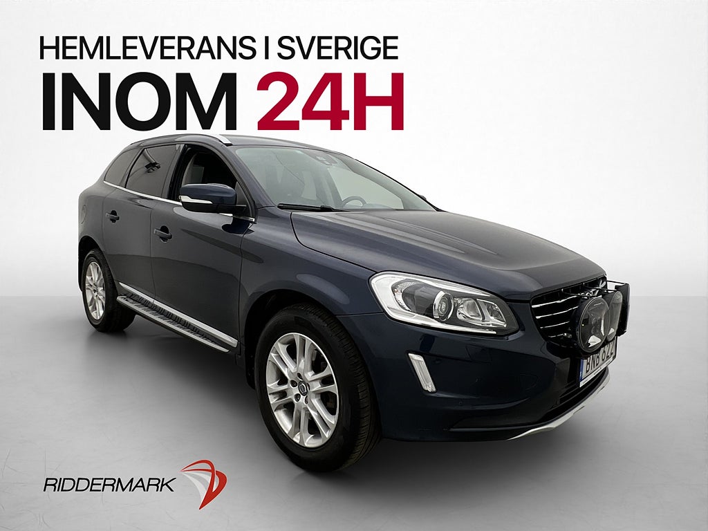 Volvo XC60 D5 AWD Summum  Drag Värmare Skinn Rattvärme BLIS