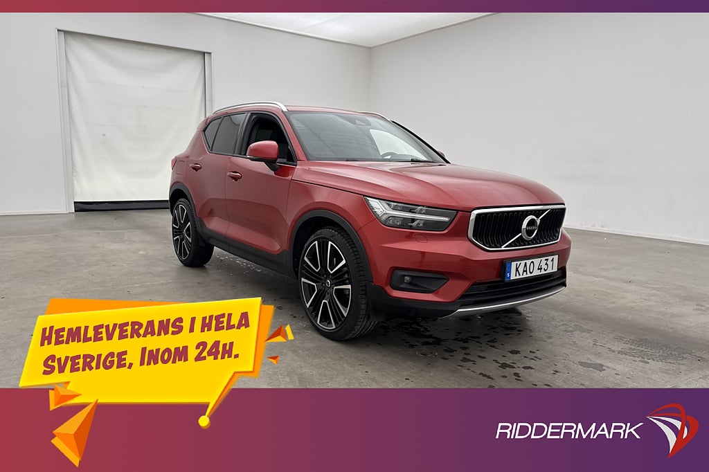 Volvo XC40 B4 AWD 197hk Pano H/K Kamera CarPlay 21" Fälgar
