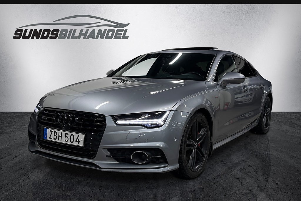Audi A7 3.0TDI Quattro S-Line Matrix Pano Bose Drag HuD Värmare