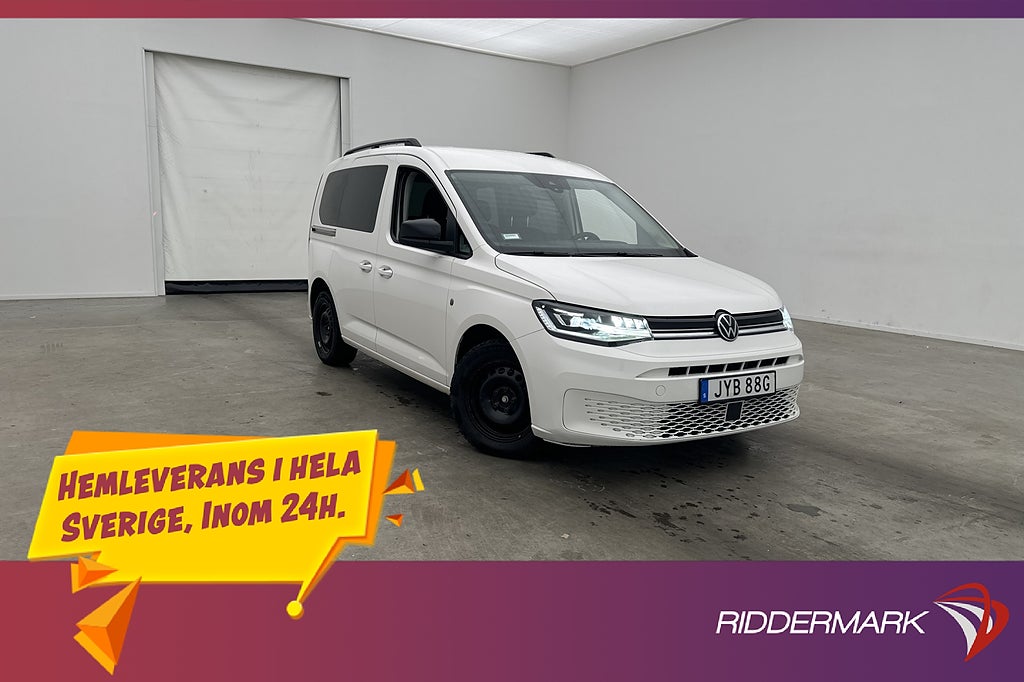 Volkswagen Caddy Life 2.0TDI 4M Värmare B-Kamera 7-Sits Moms