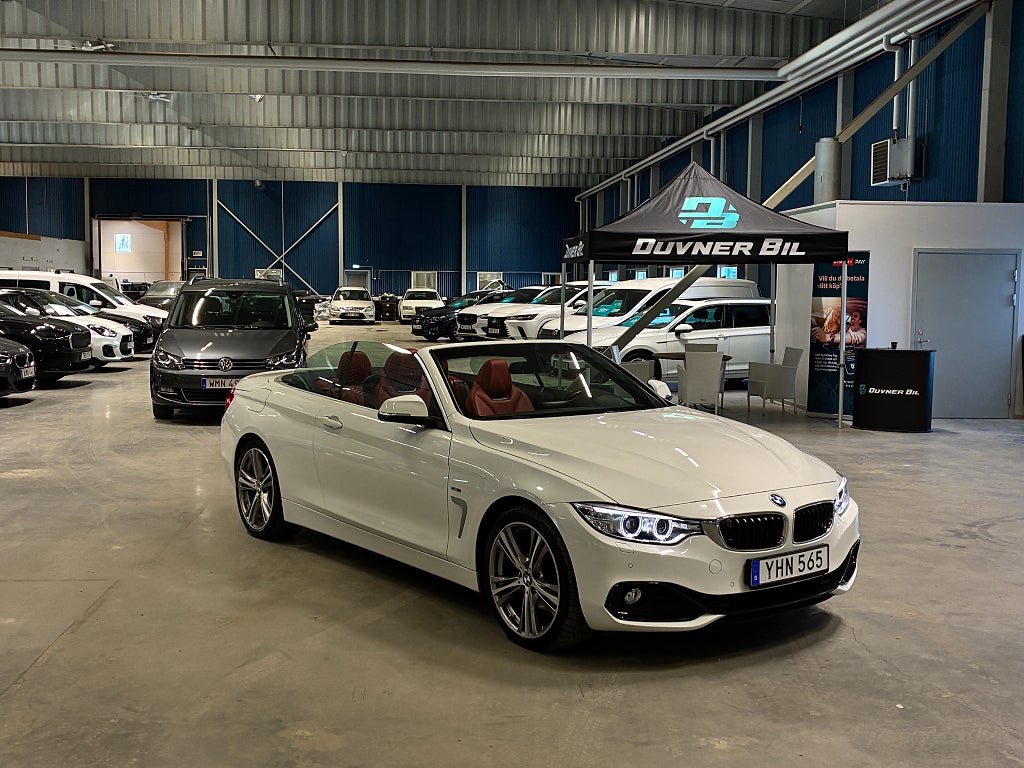 BMW 428 i xDrive Convertible Aut Sport line | Skinn | Nackvärme