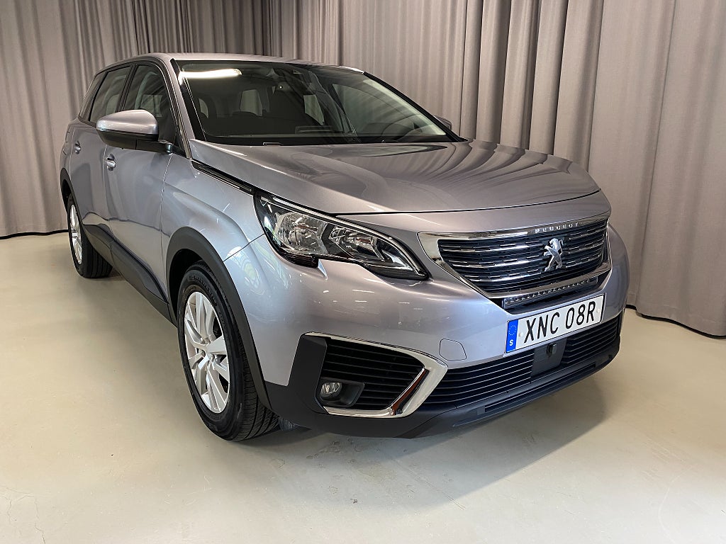Peugeot 5008 Active BHDi 130hk Automat. 7-sits, Dragkrok, CarPlay