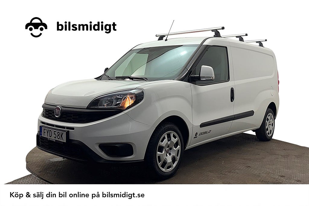 Fiat Doblò Maxi 0.9 t 1.4 NP CNG 3sits Drag Inredd Kamera Värmare MOMS