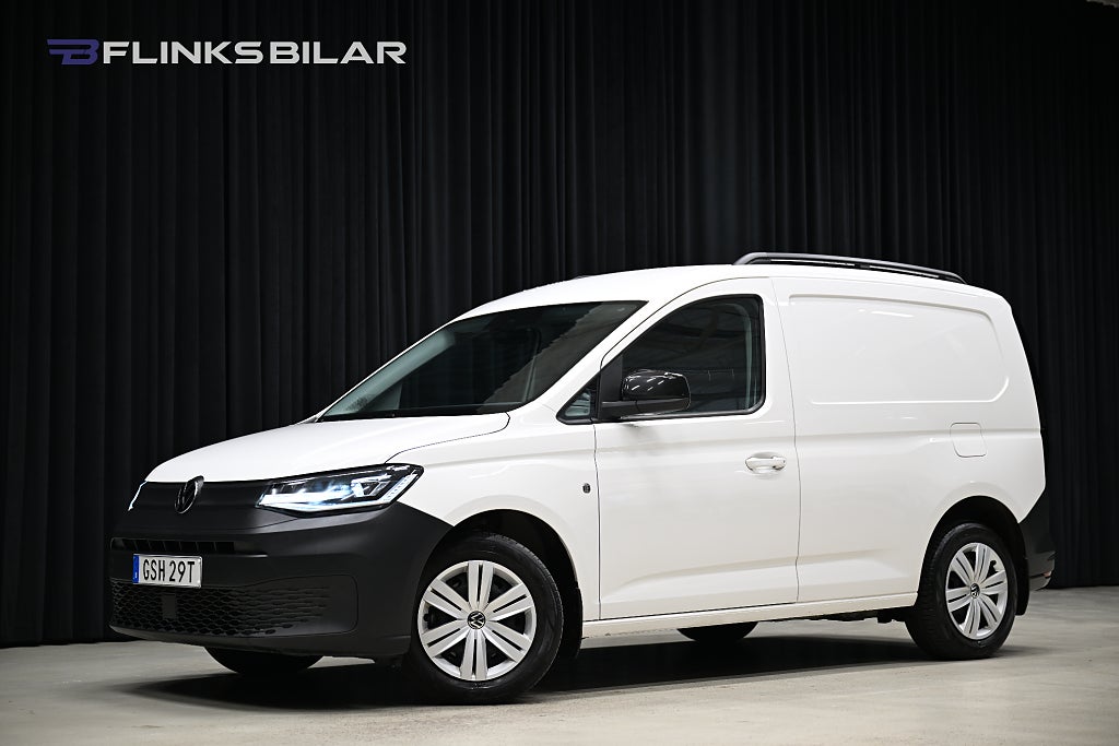 Volkswagen Caddy DSG 122HK Dubbelgolv|Inredd|Backkamera|Drag|Värmare