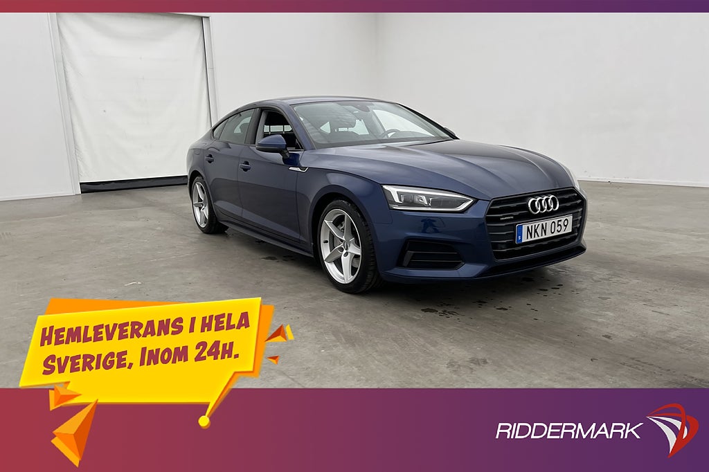 Audi A5 Sportback 2.0 TDI Quattro Proline Sensorer Rattvärme