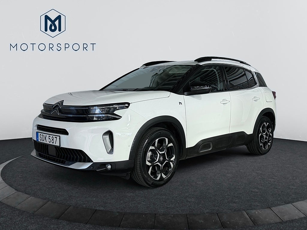 Citroën C5 Aircross 225hk Plug-in Dragkrok Förklimatisering Navi 360° Apple