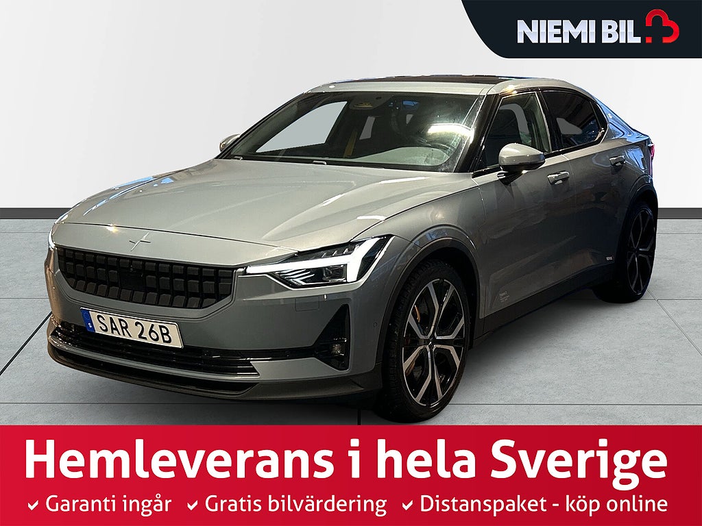 Polestar 2 Long Range Dual Motor Pano/H&K/360/Drag/SoV/Ad.Fhållare