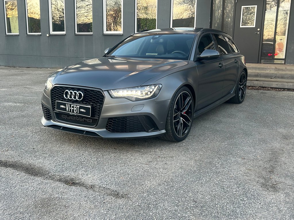 Audi RS6 |Avant|4.0 TFSI|V8|Svensksåld|Pano|Navi|360|HuD|