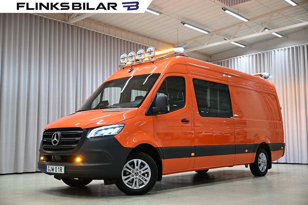 Mercedes-Benz Sprinter 319 Maxi|Automat|Servicebil|Dubbelhytt|Inredd|SeUtr!