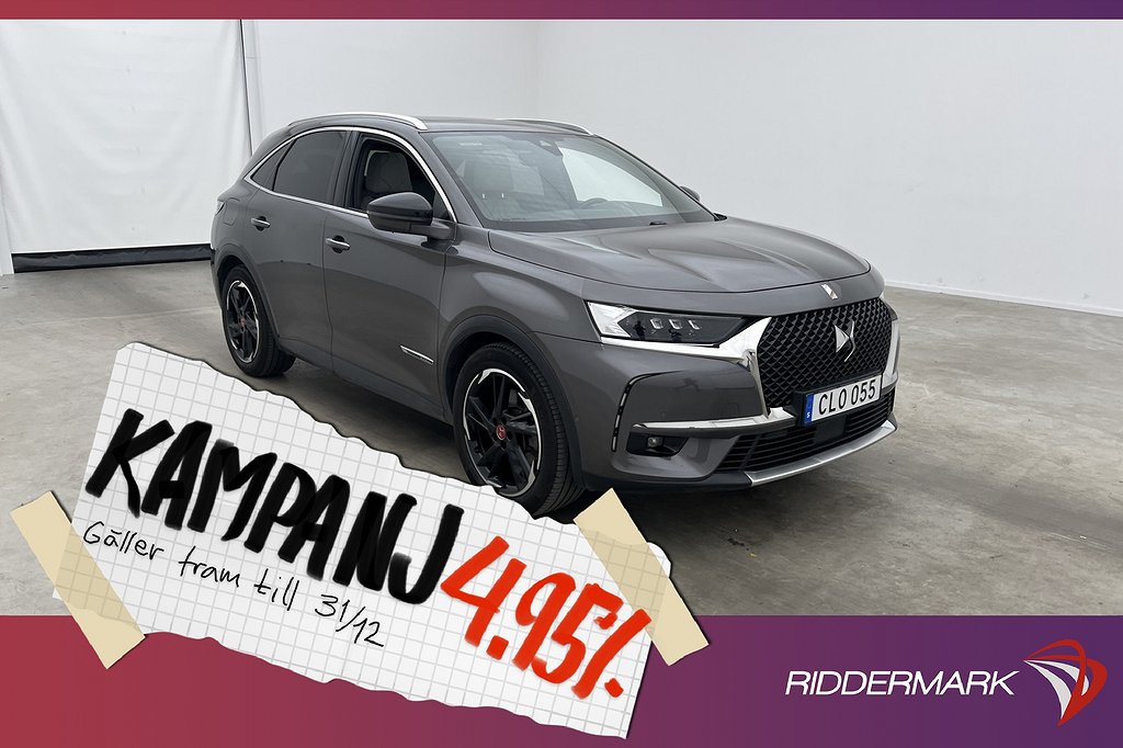 DS 7 Crossback Crossback E-Tense 4x4 300hk Exclusive Pan 4,95% Ränta