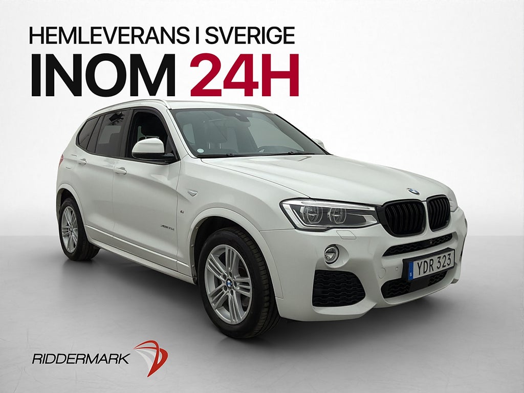 BMW X3 xDrive30d M Sport Pano H/K Drag Navi Kamera Värmare