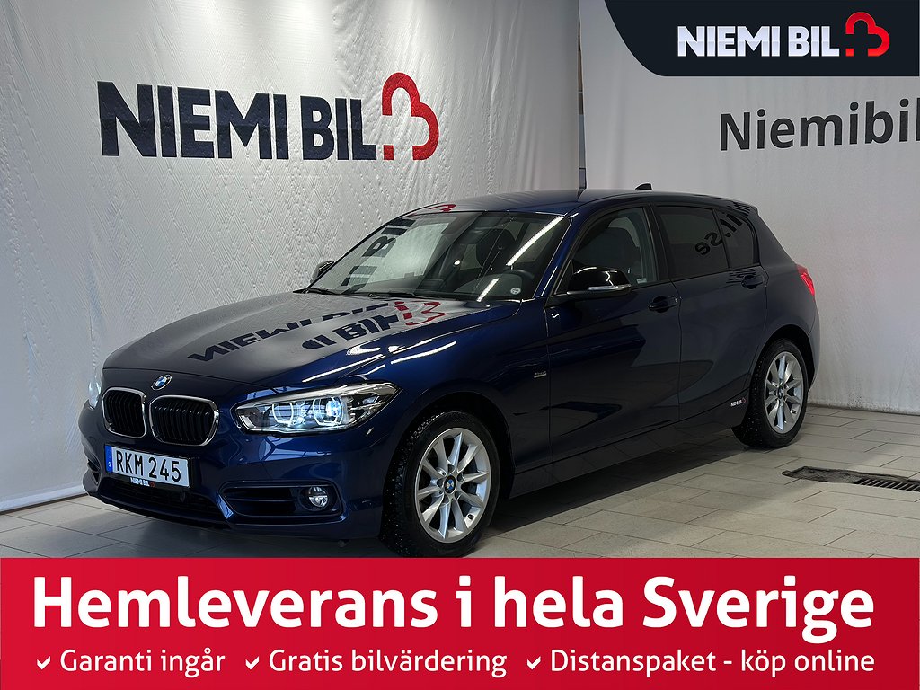 BMW 120 i 184hk 5-dörrars BT M-värmare Skinn Låg skatt S&V