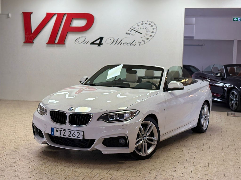 BMW 228i (245HK) Steptronic M Sport GPS skinn En-Ägare 