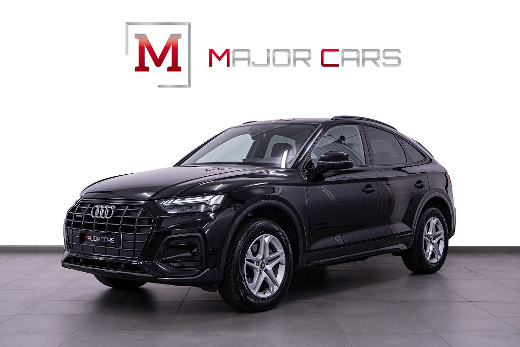 Audi Q5 Sportback 40 TDI Q MOMS Cockpit Matrix SvartOptik Drag