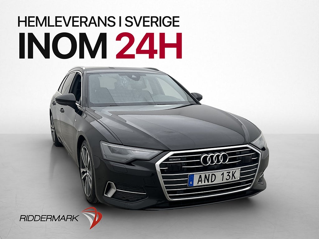Audi A6 Avant 40 TDI 204hk Quattro S-Line 360° D-Värm Drag