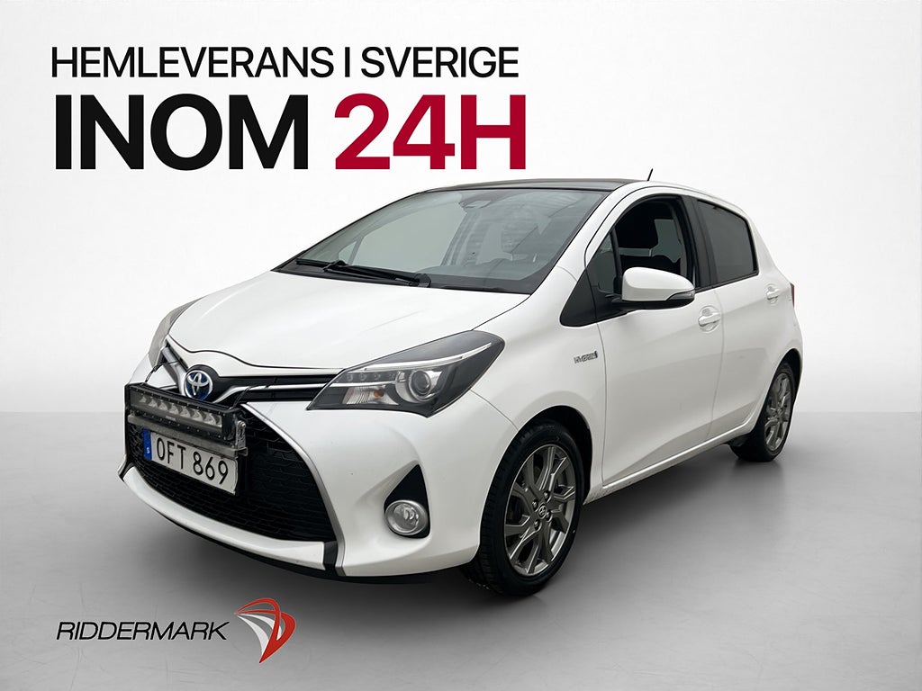 Toyota Yaris Hybrid Style Pano M&K-Värmare Kamera LED-Ramp