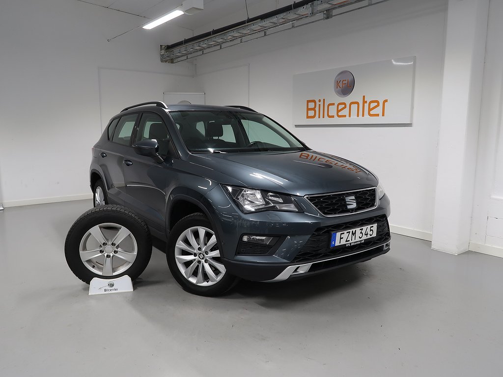 Seat Ateca 1.5 TSI V-Däck ingår Drag-Navi-Värmare-Carplay-AdaptivFH-Keyless