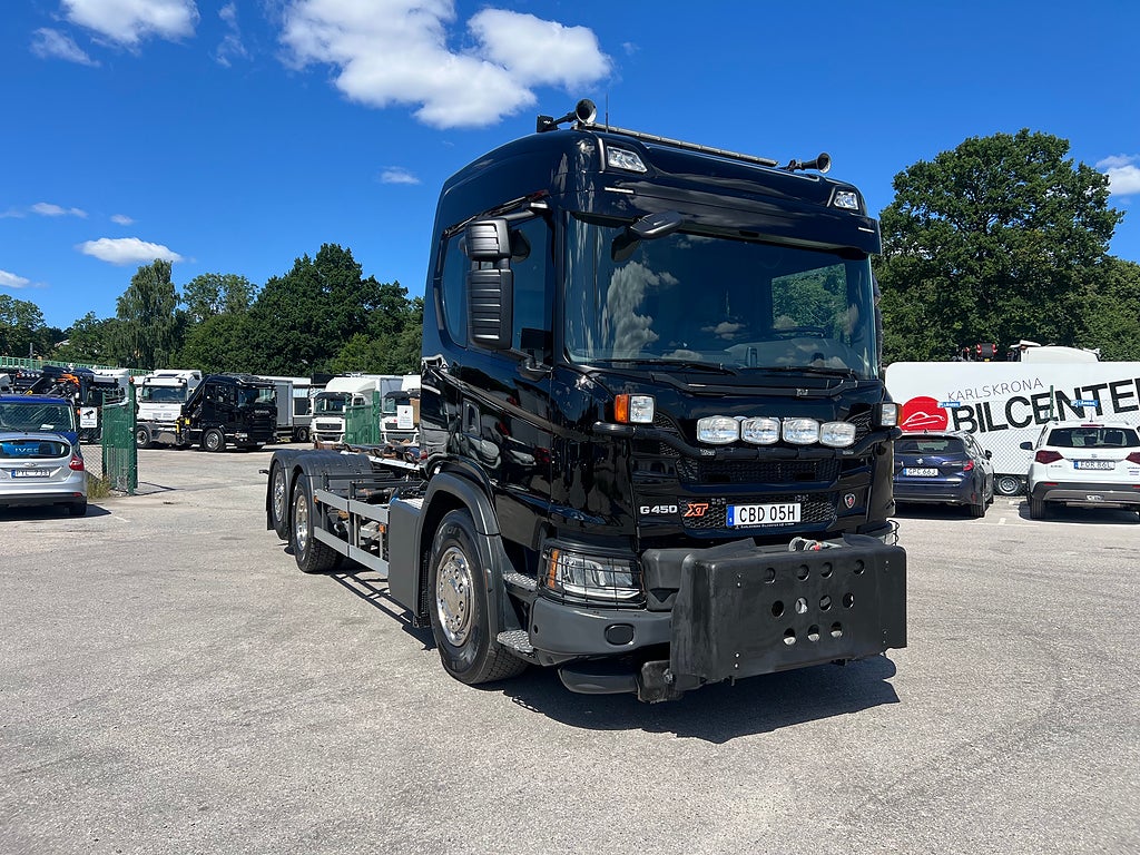 Scania G450 6x2*4 XT Lastväxlare, Fullt Plogutrustad