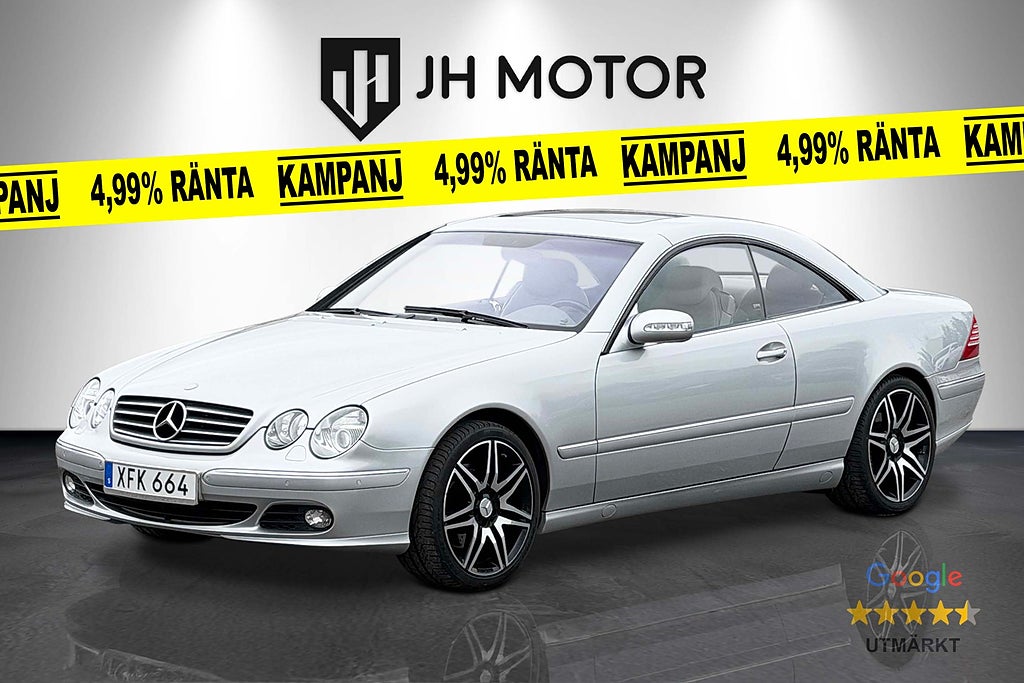 Mercedes-Benz CL 500 V8 306hk 19” / BOSE / ABC Fjädring