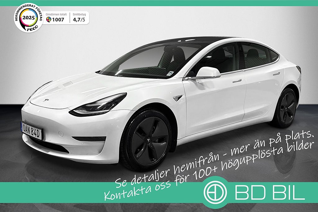 Tesla Model 3 Long Range AWD ACCELERATION BOOST AP LÅGMIL