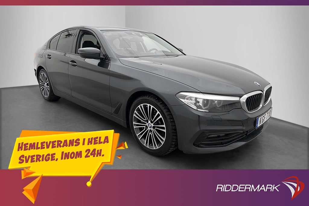 BMW 530e 252hk Sport line Kamera Navi Ambient Rattvärme