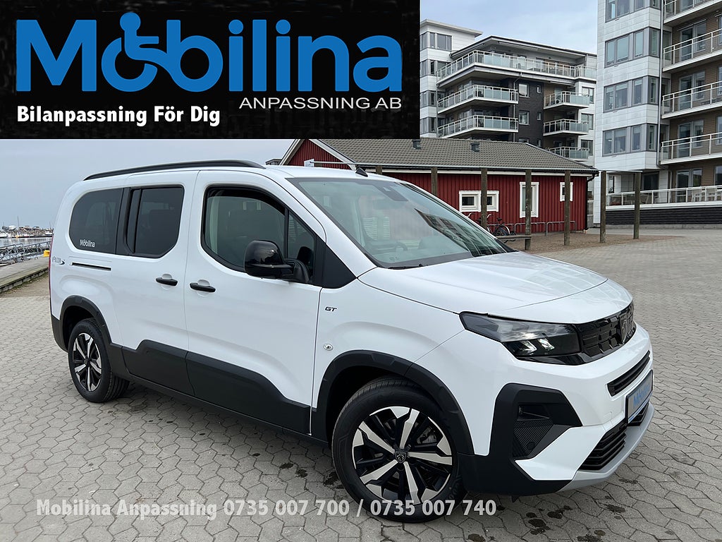 Peugeot Rifter Gt Line Handikappanpassad Rullstolsbil 