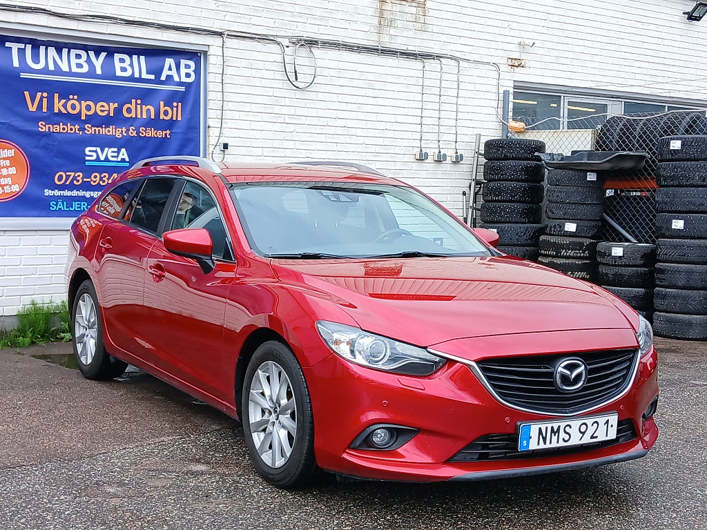 Mazda 6 Wagon 2.2 SKYACTIV-D Euro 6/1 Ägare/GPS/P-Sensor/Besik