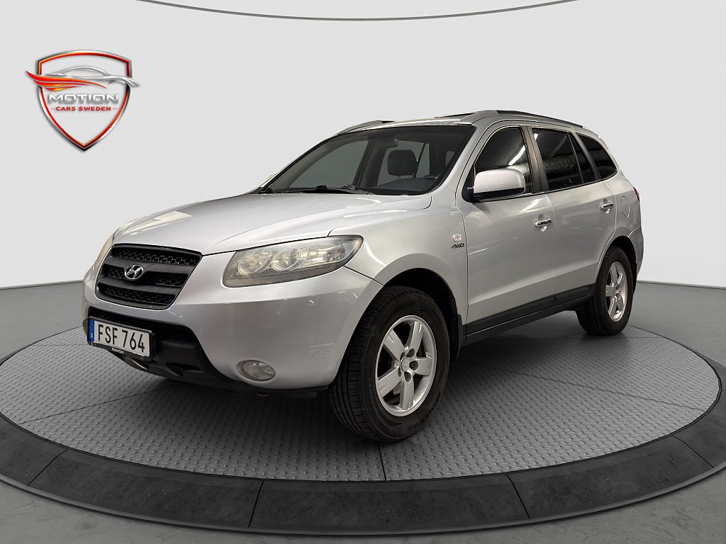 Hyundai Santa Fe 2.7 V6 4WD Ny besiktigad Skinn Dragkrok Bluetooth