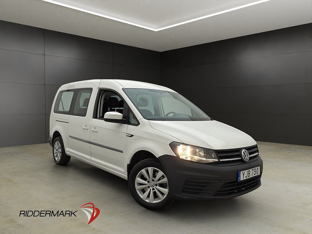Volkswagen Caddy Maxi Life 2.0TDI Dragkrok Farthållare Moms