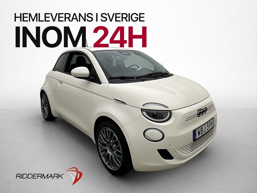 Fiat 500E 42 kWh 118hk Backkamera Navigation Bluetooth