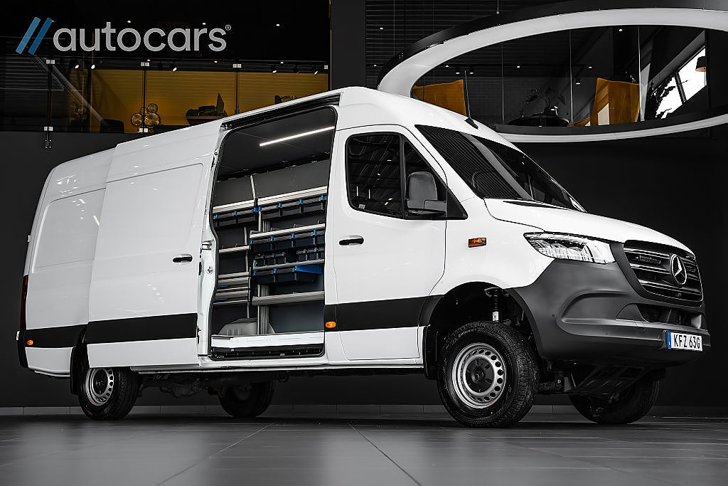 Mercedes-Benz Sprinter 319 CDI 190hk 4x4 9G|Leasbar|Inredning|Kompressor|Vinda