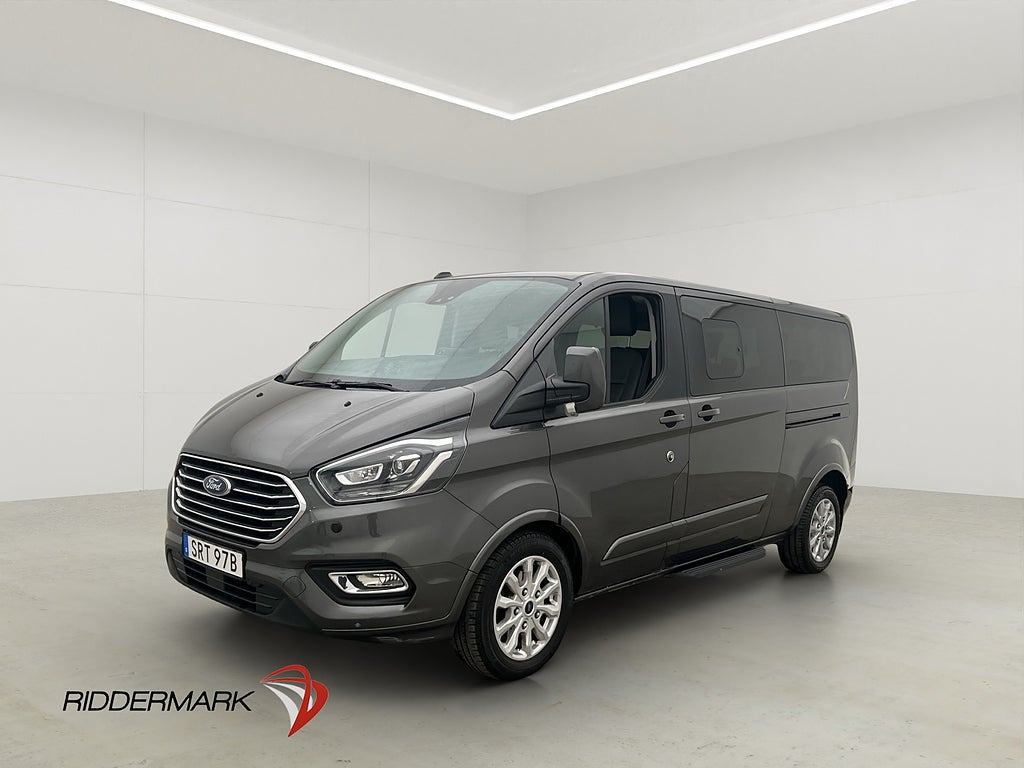 Ford Tourneo Custom Lång Värm Drag B-Kam Skinn 9-Sits Moms