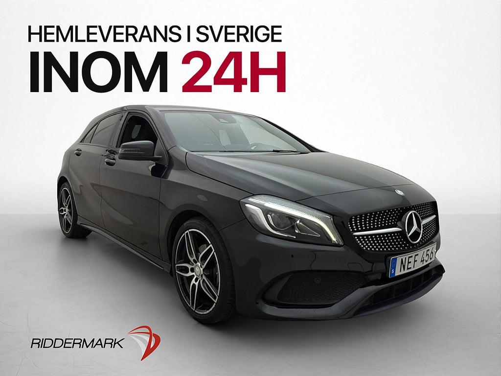 Mercedes-Benz A180 d AMG 109hk Halvskinn 2-Zons 0,38l/Mil