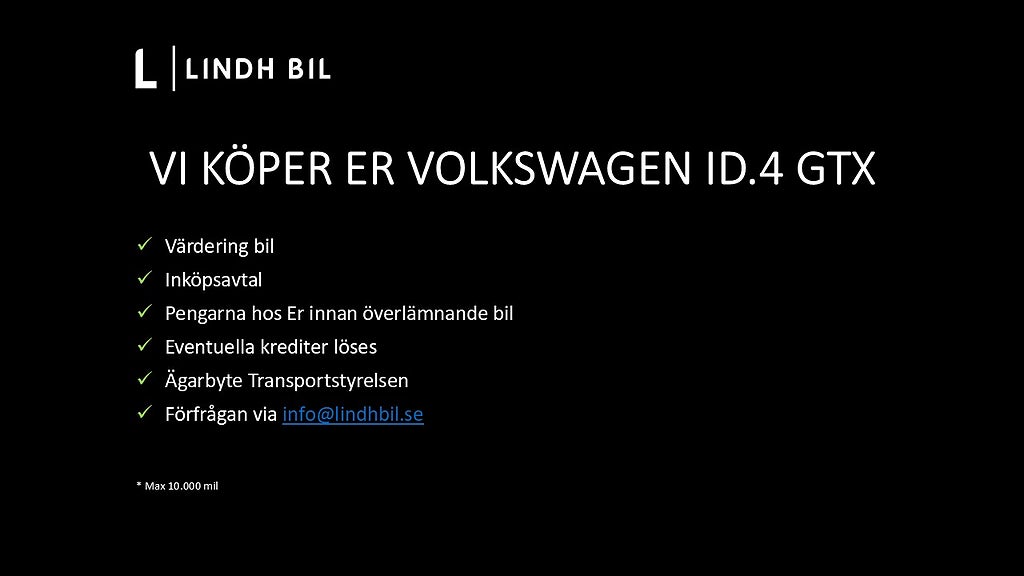 Volkswagen ID.4 GTX 299HK 4MOTION 360° IQ LIGHT IQ DRIVE | SÅLD