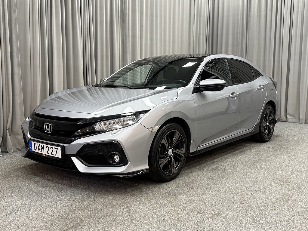 Honda Civic 1.5 i-VTEC Turbo 182HK Sport Plus Pano/Navi/Kamera