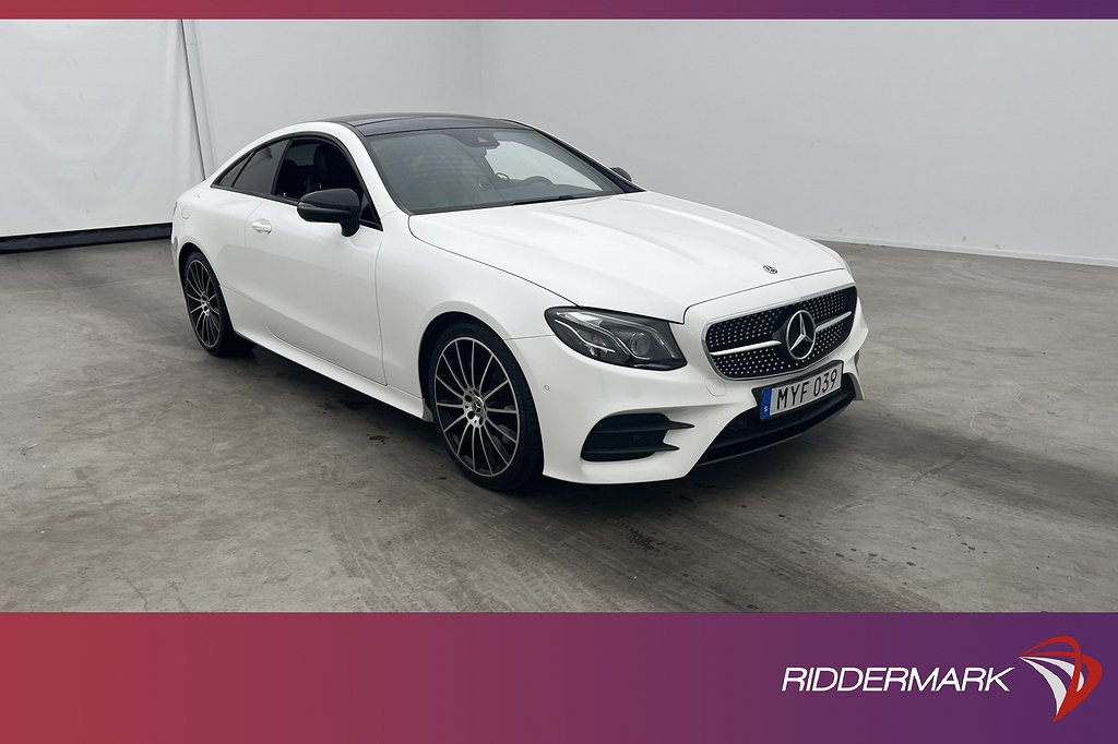 Mercedes-Benz E 220 d Coupé 194hk AMG Pano Burm Värm Kamera