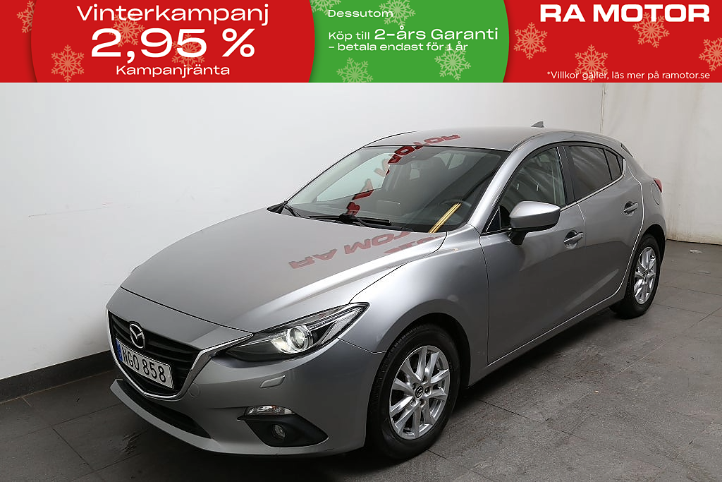 Mazda 3 Sport 2,0 SKYACTIV-G 120hk Vision Navi P-sensorer 2016