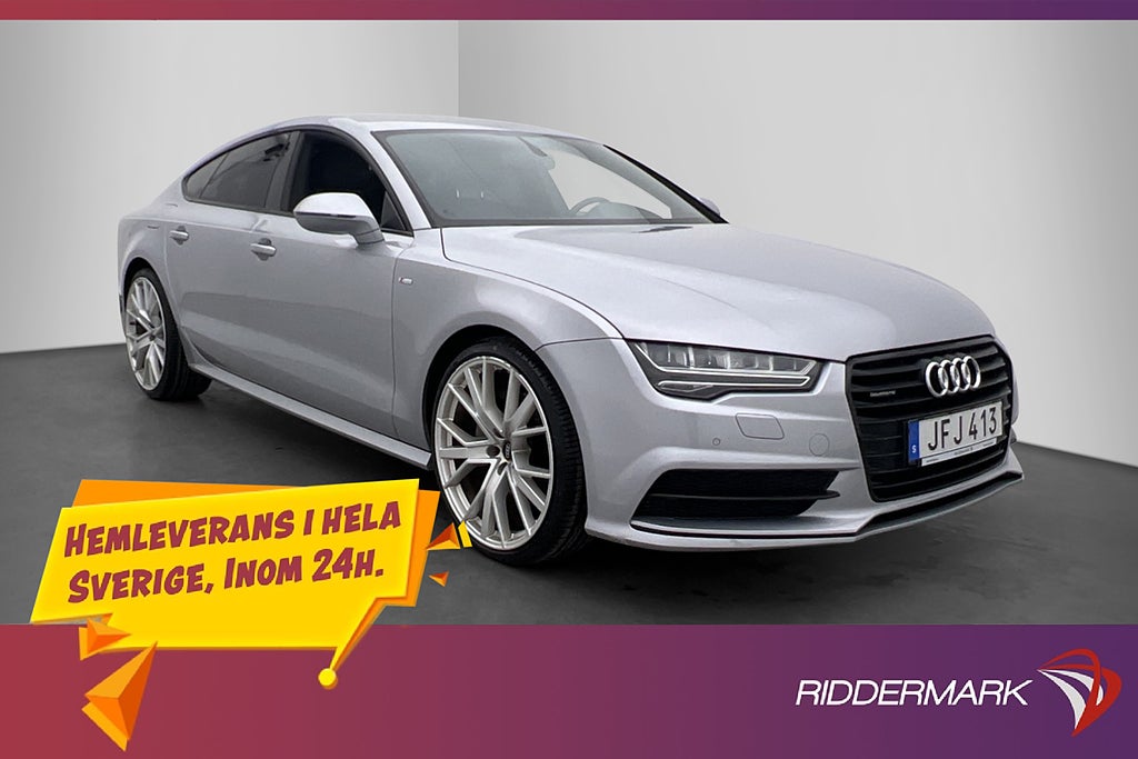Audi A7 Sportback 3.0 TDI Q. 218hk S-Line Läder SE SKICK