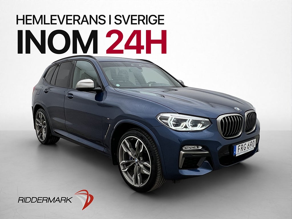 BMW X3 M40i M-Sport Drag HUD Panorama Läder Display-Key