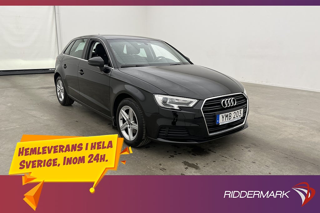 Audi A3 1.4 150hk 2 Brukare Adaptiv Sensorer 360kr Skatt
