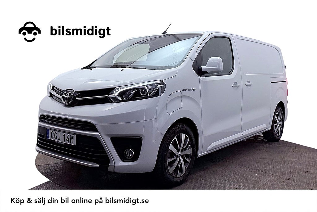 Toyota ProAce Electric 75 kWh L2 Drag 2xSidodörr 3sits Navi MOMS
