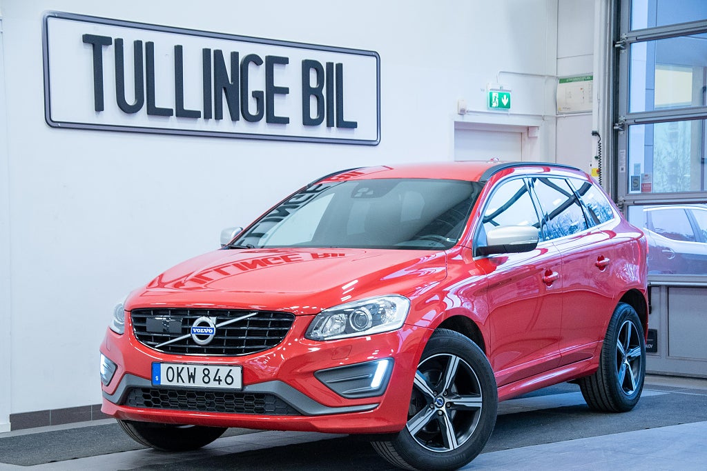 Volvo XC60 D4 AWD R-Design H/K B-Kamera Drag Värm Navi BLIS LÅGMIL