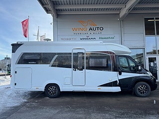 Husbil-halvintegrerad Hobby Optima Premium T 75 HGE 150 HK AUTOMAT! Långbäddar & Taksäng! 1 av 22